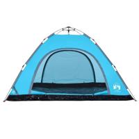Tent 5-persoons snelontgrendeling blauw - thumbnail