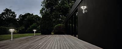 LEDVANCE ENDURA STYLE SOL WALL2CIRCLE6WST LEDV 4058075392687 Wandlamp op zonne-energie met bewegingsmelder LED 6 W Staal LEDVANCE ENDURA STYLE SOL WALL2CIRCLE6WST LEDV 4058075392687 Wandlamp op zonne-energie met bewegingsmelder LED 6 W Staal