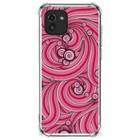 Samsung Galaxy A03 Back Cover Swirl Pink - thumbnail