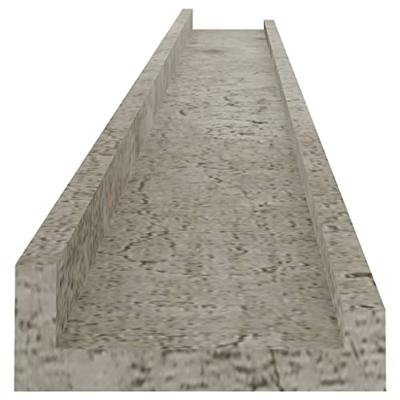VidaXL Wandschappen 2 st 100x9x3 cm betongrijs