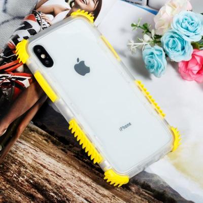 Blade acryl + TPU schokbestendig beschermhoesje voor iPhone XS Max (geel)