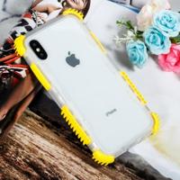 Blade acryl + TPU schokbestendig beschermhoesje voor iPhone XS Max (geel) - thumbnail
