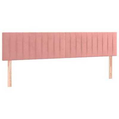 Boxspring met matras fluweel roze 120x200 cm - thumbnail