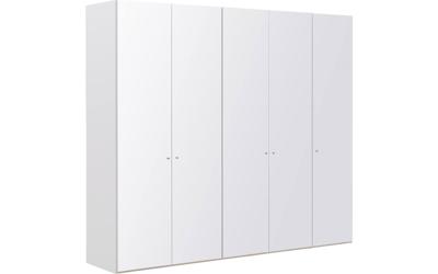 Goossens Kledingkast Easy Storage Ddk, Kledingkast 253 cm breed, 220 cm hoog, 5x glas draaideur