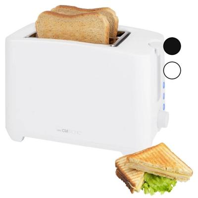 Clatronic TA 3801 W Broodrooster CoolTouch-behuizing, Met broodrekje, Controlelampje Wit