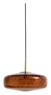 Light & Living HanglampPleat goud met bruin Ø 30cm - 2971964