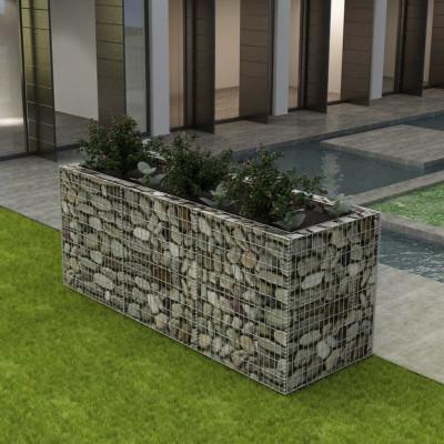 Gabion plantenbak verhoogd 270x90x100 cm staal