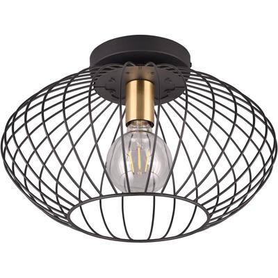 LED Plafondlamp Rond Mat Zwart - Moderne Plafondverlichting E27 Fitting