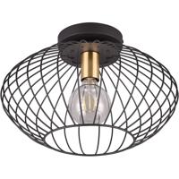 LED Plafondlamp Rond Mat Zwart - Moderne Plafondverlichting E27 Fitting - thumbnail