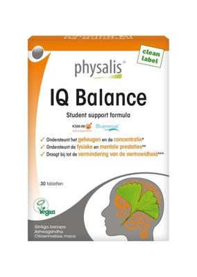 Physalis IQ Balance 30 Capsules | Geheugen, Concentratie & Mentale prestaties