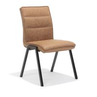 Stoel Carmen Cognac - Set van 4 - thumbnail