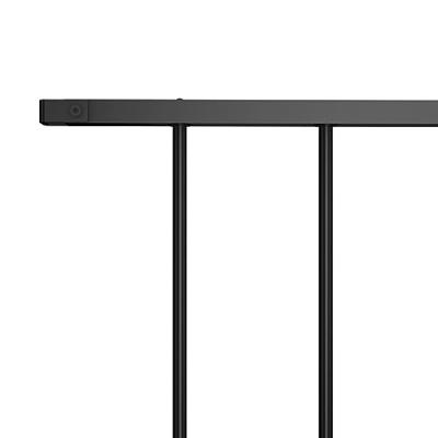 VidaXL Hekpaneel 1,7x0,75 m gepoedercoat staal zwart