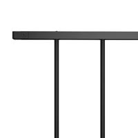 VidaXL Hekpaneel 1,7x0,75 m gepoedercoat staal zwart - thumbnail