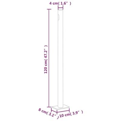 VidaXL Windscherm uittrekbaar 200x600 cm zwart VidaXL Windscherm uittrekbaar 200x600 cm zwart