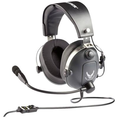Thrustmaster T.Flight U.S. Air Force Edition-DTS Over Ear headset Kabel Stereo Grijs Headset, Volumeregeling, Microfoon uitschakelbaar (mute) Gamen Thrustmaster T.Flight U.S. Air Force Edition-DTS Over Ear headset Kabel Stereo Grijs Headset, Volumeregeling, Microfoon uitschakelbaar (mute) Gamen