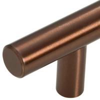 Handvatten 5 st 192 mm roestvrij staal bronskleurig - thumbnail