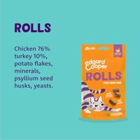 Edgard & Cooper Rolls Kip & Kalkoen kattensnacks 45 gram - thumbnail