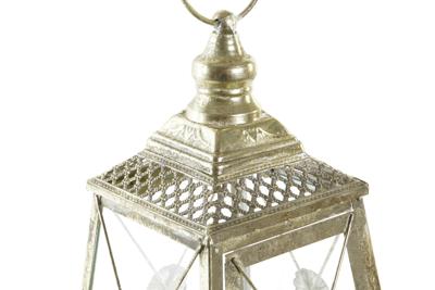 Lykta DKD Home Decor Kristal Gouden Metaal (18 x 18 x 36 cm)