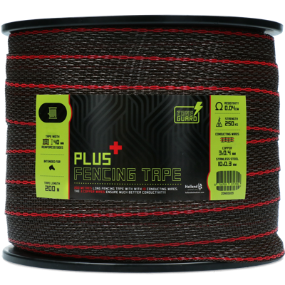 ZoneGuard 40 mm Plus afrasteringslint bruin 200 m