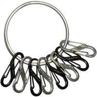 NITE Ize NI-BRG-M1-R3 BigRing 8 S-Biner Sleutelring Zwart, Zilver 1 stuk(s) - thumbnail