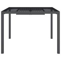 Tuintafel 100x100x72 cm staal antracietkleurig - thumbnail