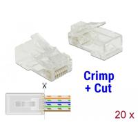DeLOCK RJ45 Crimp+Cut Plug Cat.5e UTP stekker - thumbnail