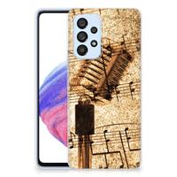 Samsung Galaxy A53 5G | Siliconen hoesje | met foto Bladmuziek - thumbnail