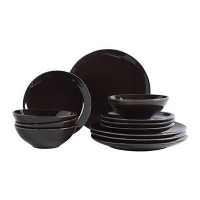 Broste Copenhagen Nordic Serviesset 12-delig - Coal
