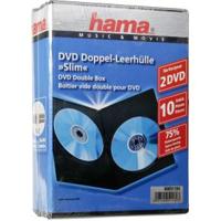 Hama dvd slim box dubbel zwart 10 stuks - thumbnail