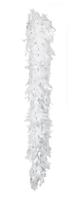 Boa Glamour Wit met Zilveren tinsel (50gr) - thumbnail