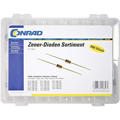 TRU COMPONENTS Assortiment zenerdiodes 179001 300 stuk(s) TRU COMPONENTS Assortiment zenerdiodes 179001 300 stuk(s)