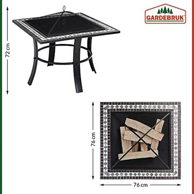 Vuurschaal 76 x 76 cm Mozaïek Runedak Vuurschaal 76 x 76 cm Mozaïek Runedak