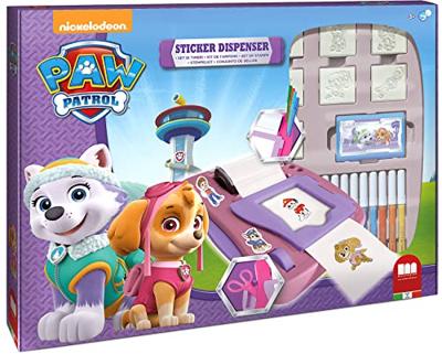 Multiprint Paw patrol skye stickermachine set
