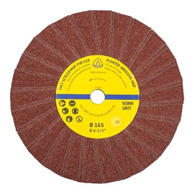 Klingspor 73994 FSR 618 Schuurmopper, 165 x 14 mm korrel 120 1 rij 2 lamellen per pakket Diameter 165 mm 10 stuk(s)