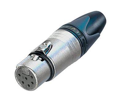 Neutrik NC6FXX XLR-connector Bus, recht Aantal polen: 6 Zilver 1 stuk(s) Neutrik NC6FXX XLR-connector Bus, recht Aantal polen: 6 Zilver 1 stuk(s)