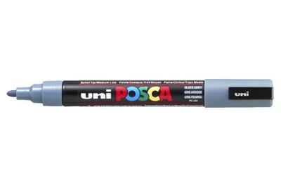 Uni-Posca Posca marker, afm pc-5m, lijndikte 2,5 mm, medium, slate grey, 1 stuk - thumbnail