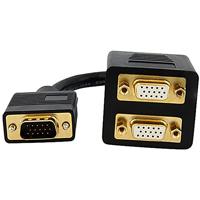 StarTech.com 30cm VGA naar 2x VGA splitterkabel - St/Bu - VGA HD15 Y-verdeler stekker/bus - verguld - thumbnail
