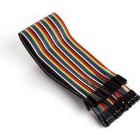 Whadda WPA415 Jumperkabel [40x Draadbrug-bus - 40x Draadbrug-bus] 30.00 cm Bont - thumbnail