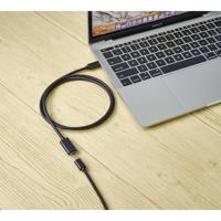 Renkforce RF-4755220 USB-kabel USB 3.2 Gen2x2 USB-C stekker, USB-C bus 1.00 m Zwart PVC-mantel - thumbnail