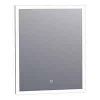 Brauer Jade Spiegel - Rechthoekig - 60 cm - met Directe LED-Verlichting - Dimbaar - met Touchbediening - thumbnail