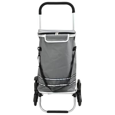 VidaXL Winkel trolley grijs 47 x 39 x 100,5 cm oxford stof