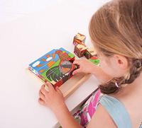 Bigjigs houten blokpuzzel boerderijdieren - thumbnail