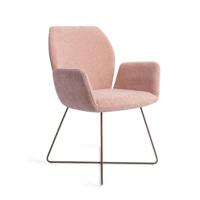 Jesper Home Eetkamerstoel 'Misaki' Cross Rose, kleur Anemone - thumbnail