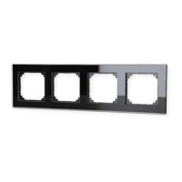 Merten 489403 Afdekking Frame 4-voudig System M, M-Plan Zwart 1 stuk(s) - thumbnail