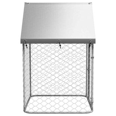 VidaXL Hondenkennel voor buiten met dak 100x100x150 cm