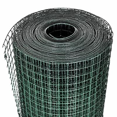VidaXL Kippengaas 10x1 m gegalvaniseerd staal met pvc-coating groen VidaXL Kippengaas 10x1 m gegalvaniseerd staal met pvc-coating groen