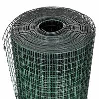 Kippengaas 25x1 m gegalvaniseerd staal met PVC-coating groen - thumbnail