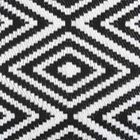 Buitenkleed 190x290 cm PP wit en zwart - thumbnail