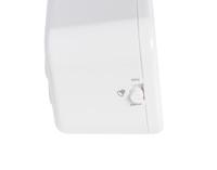 Bresser DCF wekkerradio MyTime Amber met barnsteenkleurige, instelbare achtergrondverlichting bij batterijvoeding, alarm en temperatuurweergave, wit - thumbnail