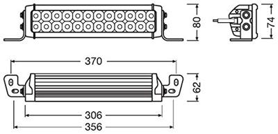 Osram Automotive Afstandschijnwerper LEDDL117-CB LEDDL117-CB LED Voor (l x b x h) 62 x 306 x 80 mm Osram Automotive Afstandschijnwerper LEDDL117-CB LEDDL117-CB LED Voor (l x b x h) 62 x 306 x 80 mm